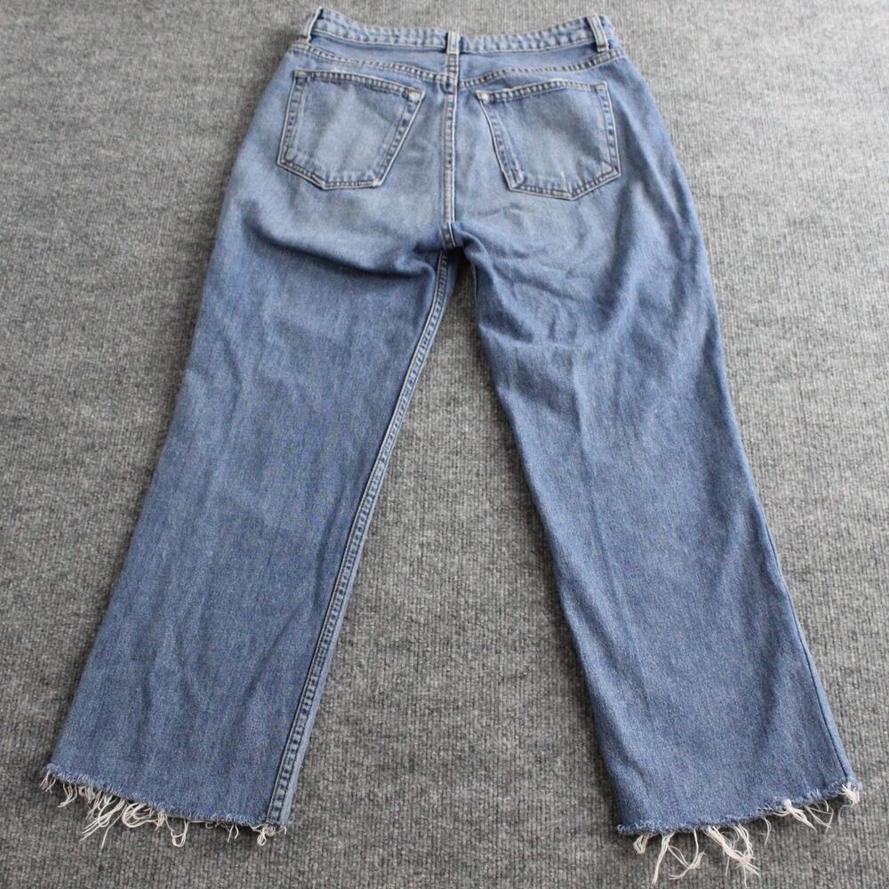 Reformation Jeans Womens 28 Fawcett Wide Leg Cropped Celtic Wash Denim Blue Chic - Picture 6 of 15